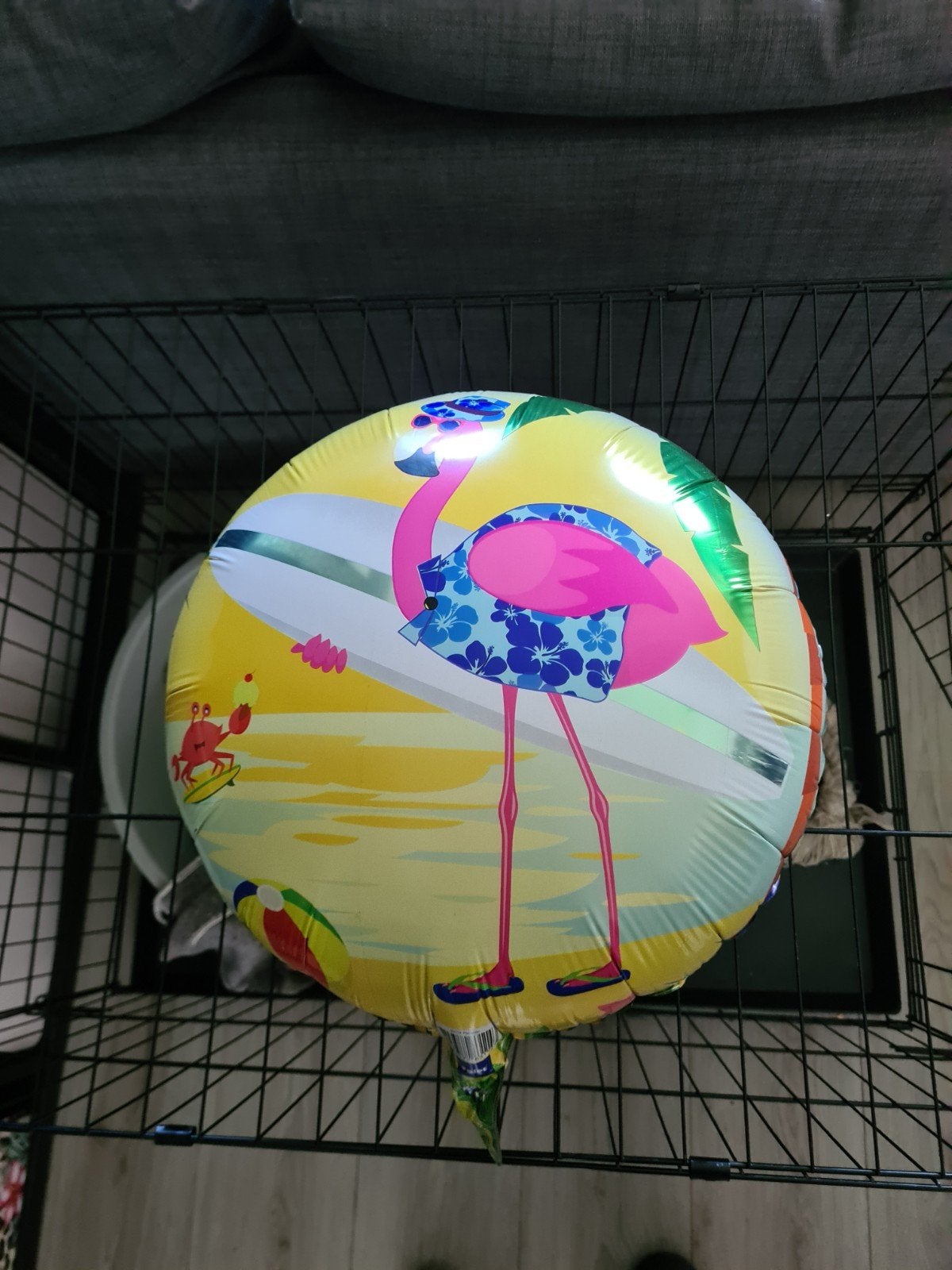 Foto 5 van Folieballon Flamingo op Surfplank - Zomerse Decoratie 45cm