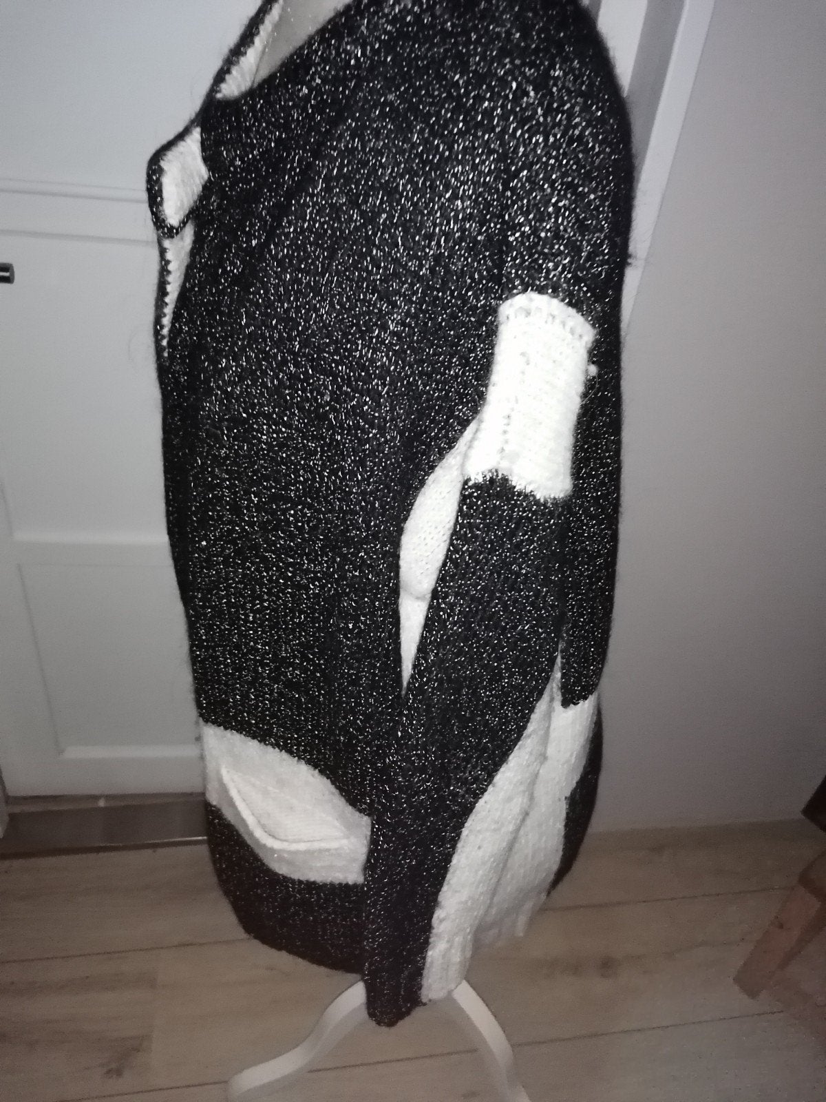 Essentiel Antwerp vest grijs wit - Made in Italy, Maat 38/40 (M), Verzenden, Zo goed als nieuw, Essentiel Antwerp