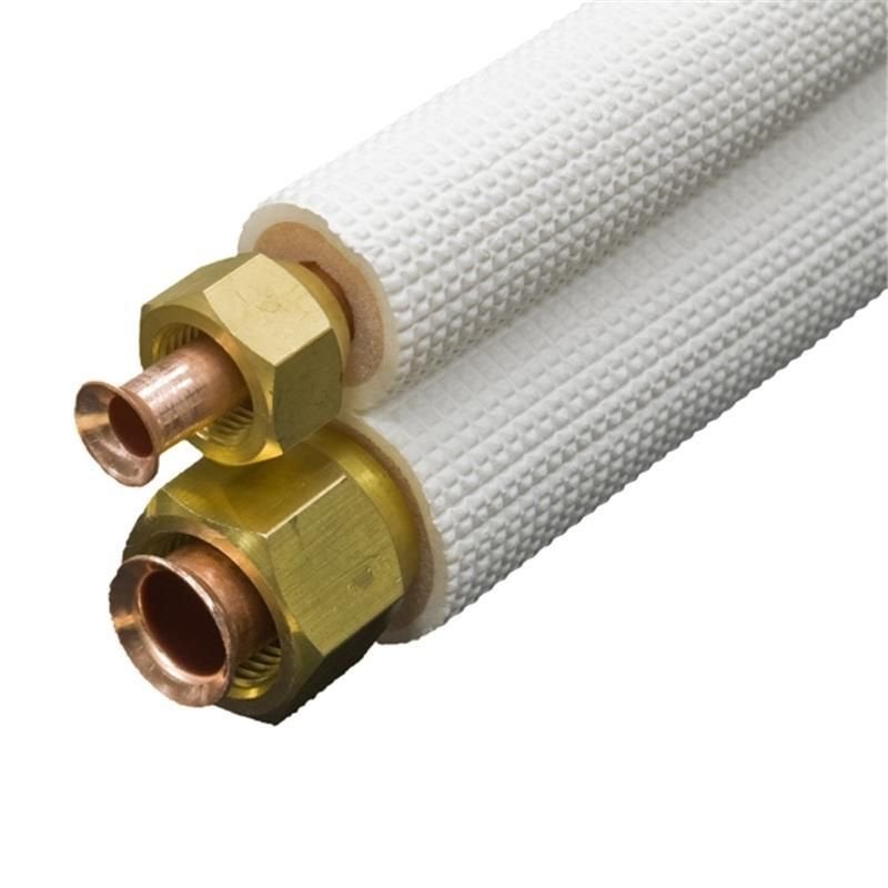 Airco koelleiding 1/4-1/2 3m met wartels, dubbel geïsoleerd, Witgoed en Apparatuur, Airco's, Decortrend-airco, Info-decortrend-airco.nl