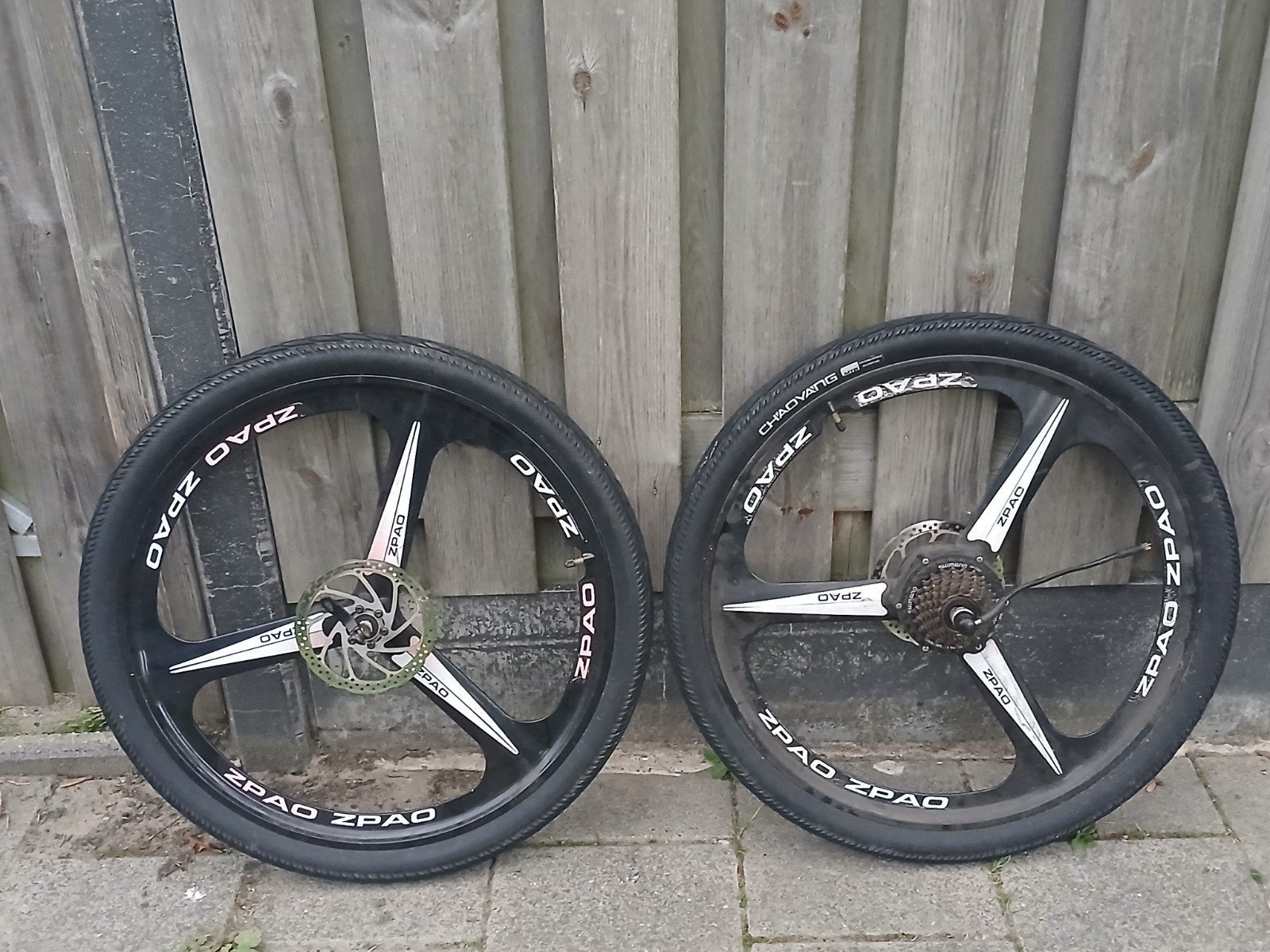 ZPAO Fietswielen met Banden en Schijfremmen - Set van 2, Wiel, Gebruikt, Elektrische fiets, Aluminium