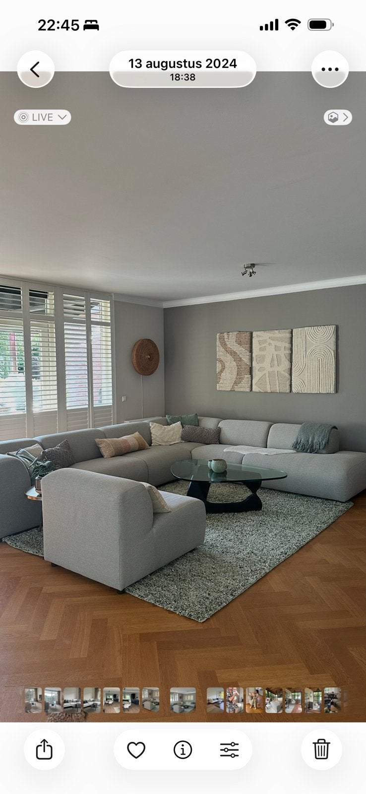 Vloerkleed loods 5, Ophalen