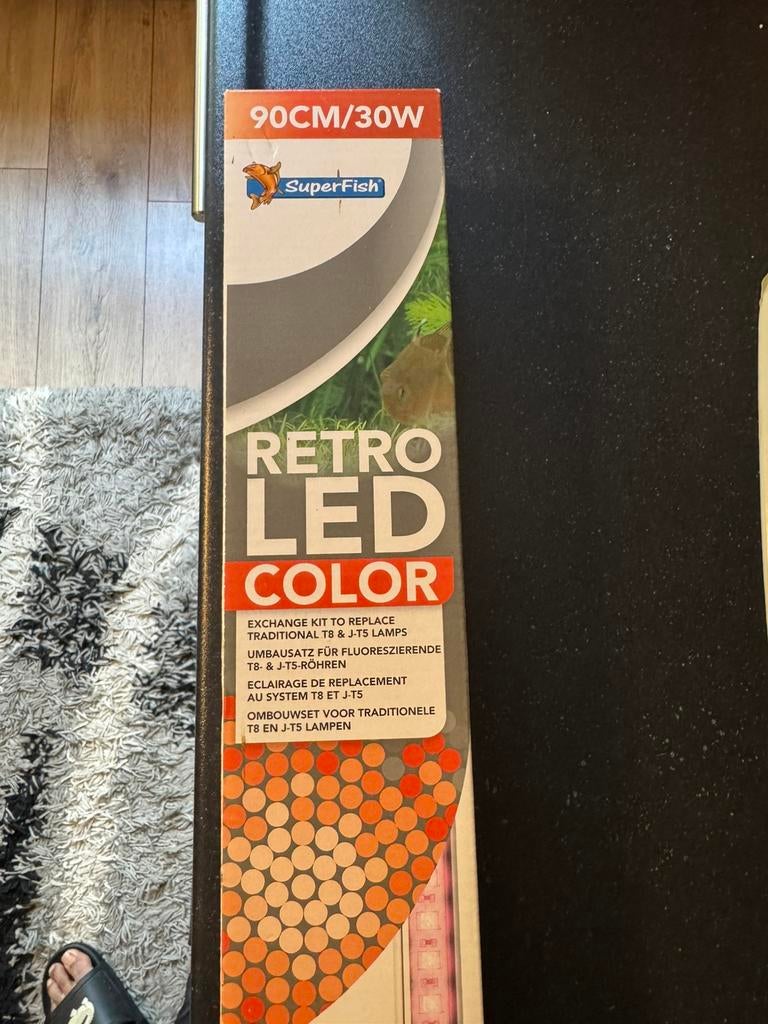 Superfish Retroled Color 90cm, Ophalen, Verlichting of Verwarming, Zo goed als nieuw, Inclusief controller