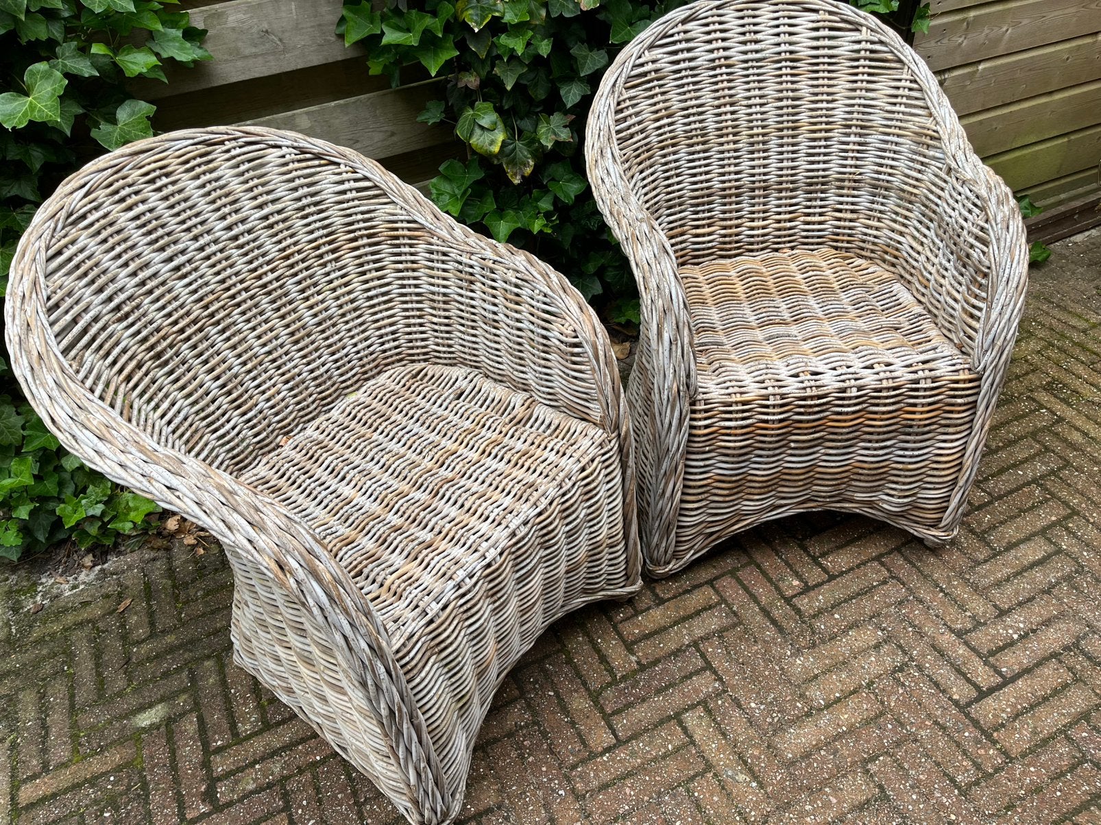 Set van 2 rotan stoelen - Gebruikt, Ophalen, Gebruikt, Twee, Overige kleuren