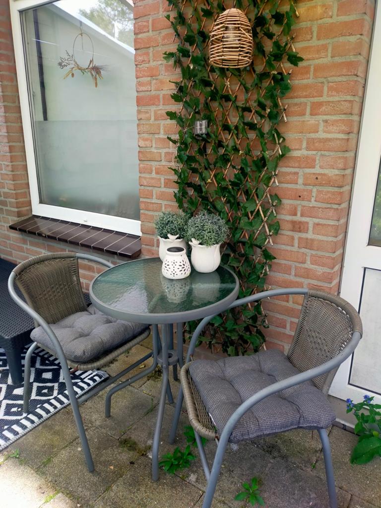 Bistro set, Ophalen, Zo goed als nieuw, Overige materialen, 2 zitplaatsen