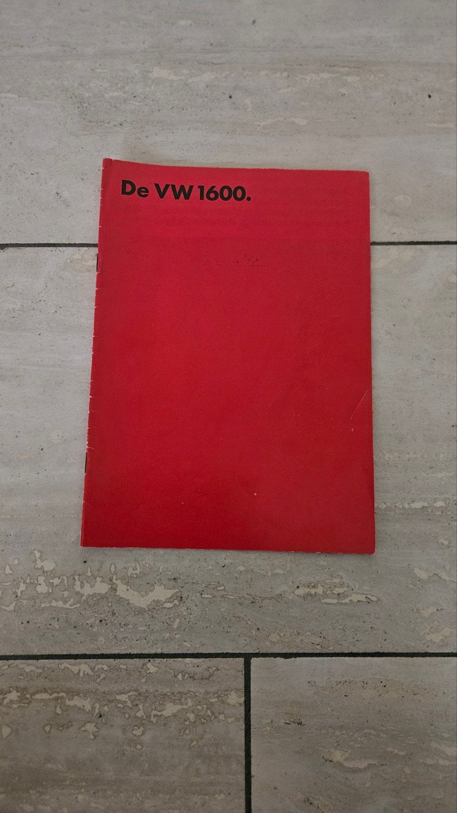 Verkoop folder, brochure VW 1600, Ophalen of Verzenden, Zo goed als nieuw, Volkswagen