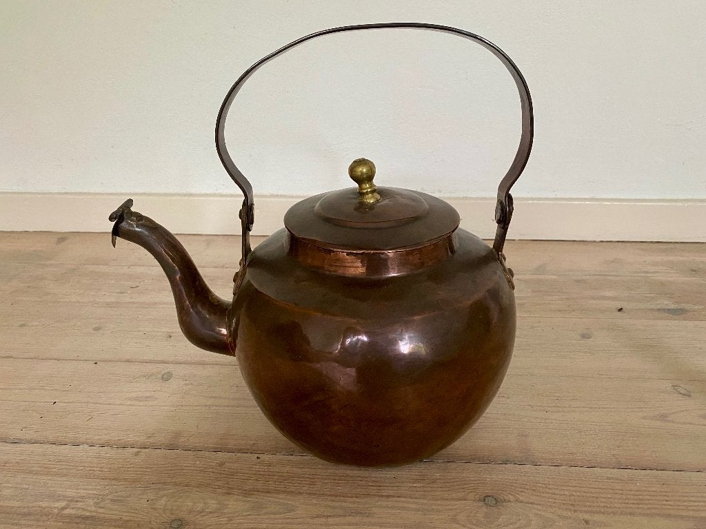 Antieke koperen ketel (zgn. ‘appelketel’), Antiek en Kunst, Antiek | Koper en Brons, Ophalen of Verzenden