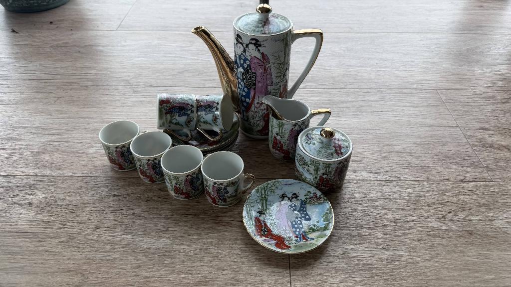 Mooi Koffieserviesje, Huis en Inrichting, Keuken | Servies, Ophalen, Overige materialen, Zo goed als nieuw, Overige stijlen