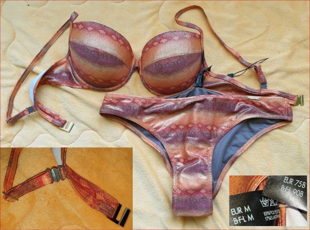 SAPPH gouden oranje bikini maat 75B + M nieuw, Nieuw, Oranje, Ophalen of Verzenden, Sapph