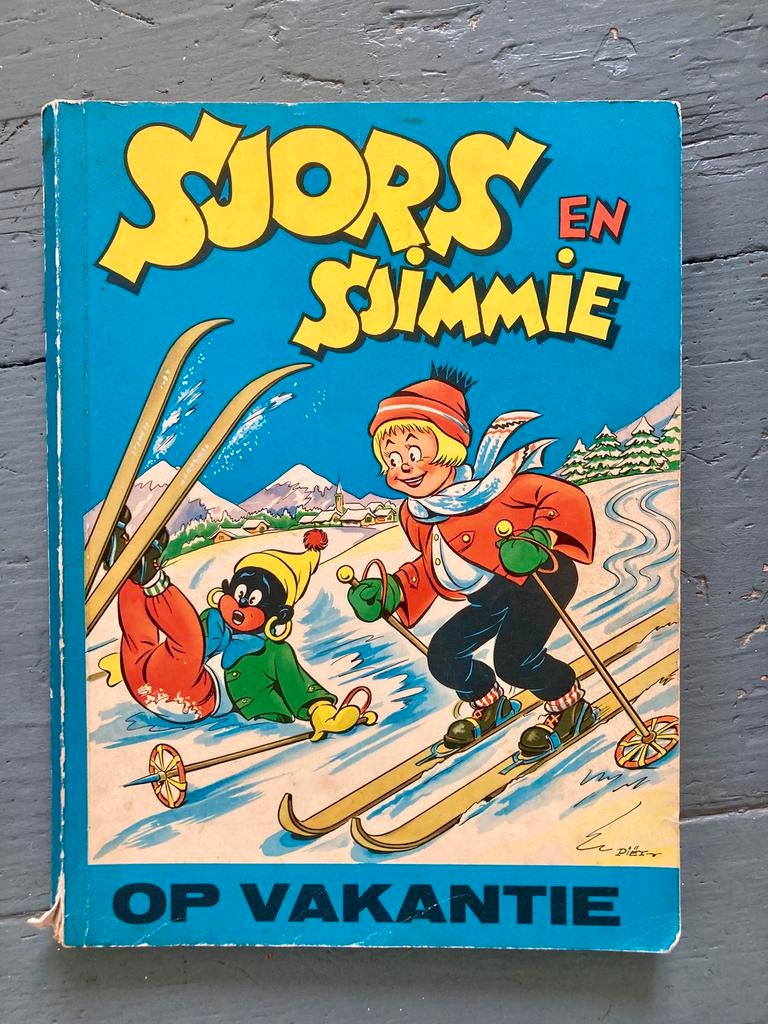 Sjors en Sjimmie ‘Op Vakantie’, Gelezen, Eén stripboek, Lou Vierhout, Ophalen of Verzenden