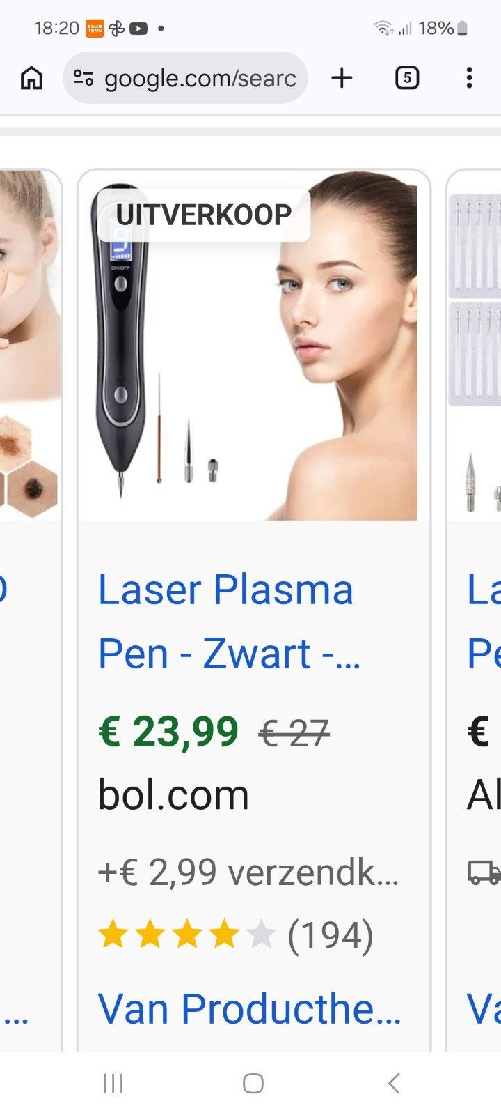 Laser Plasma Pen, Sieraden, Tassen en Uiterlijk, Uiterlijk | Lichaamsverzorging, Ophalen of Verzenden, Zo goed als nieuw, Overige typen