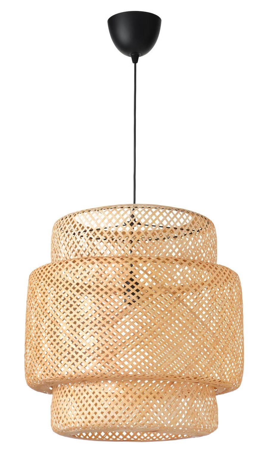 IKEA Sinnerlig Hanglamp Bamboe - Zo goed als nieuw, Ophalen, Zo goed als nieuw, Natuurlijk materiaal, E27 (groot)