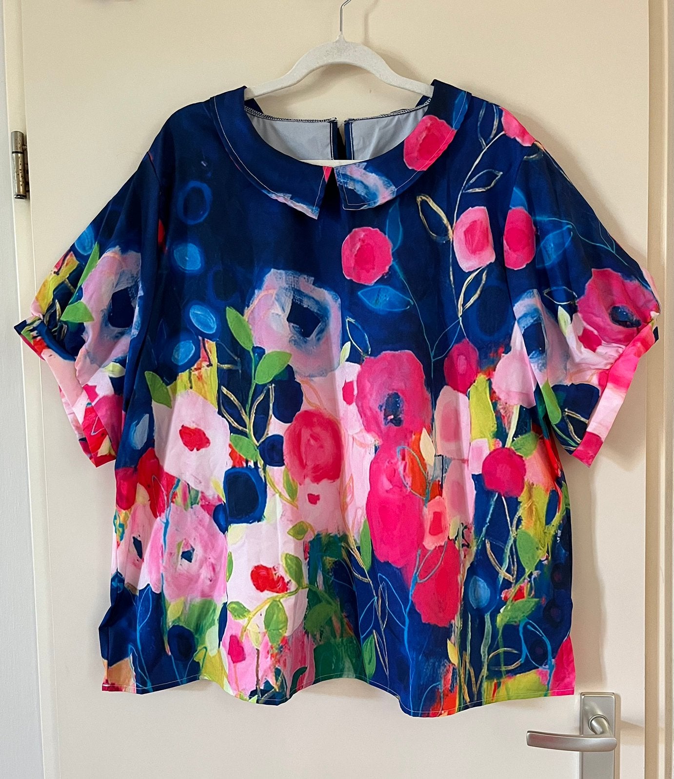 Zomerse luchtige tuniek 4XL/50 *Nieuw*, Kleding | Dames, Verzenden, Nieuw, Maat 46/48 (XL) of groter, Blauw