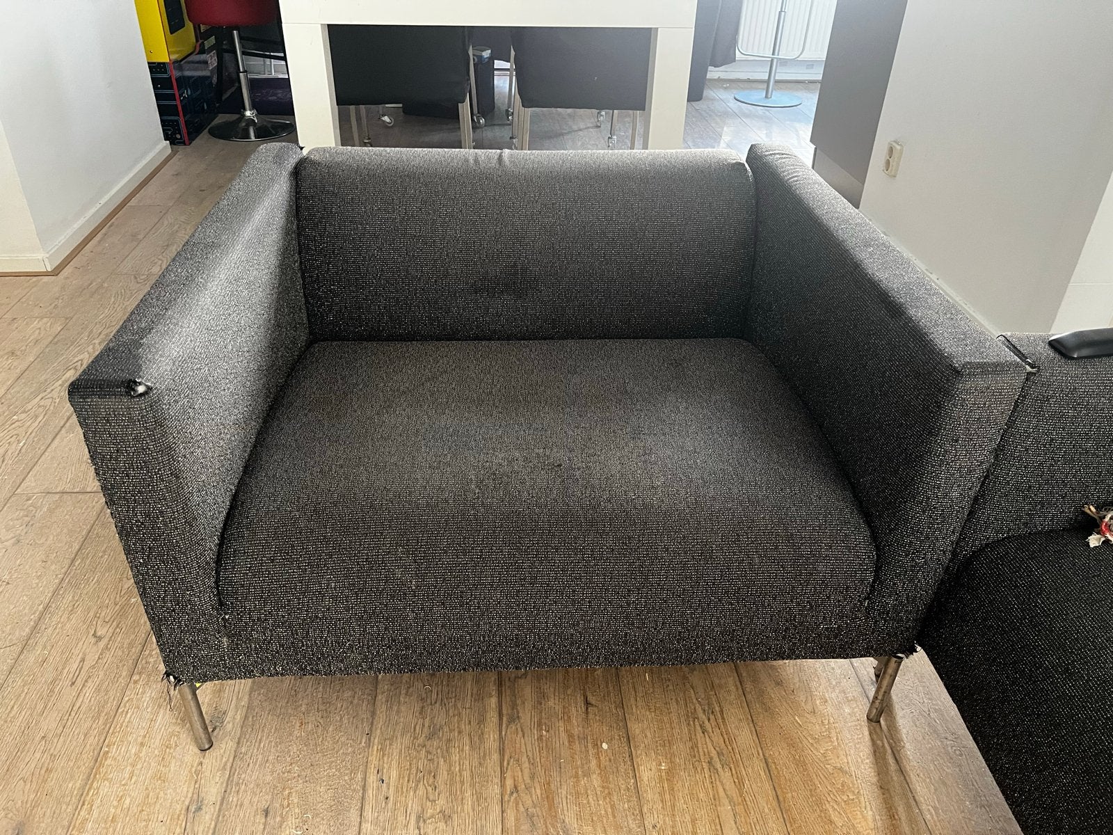 Living Divani design loveseats - 3 stuks beschikbaar, Ophalen of Verzenden, Gebruikt, Metaal, 75 tot 100 cm