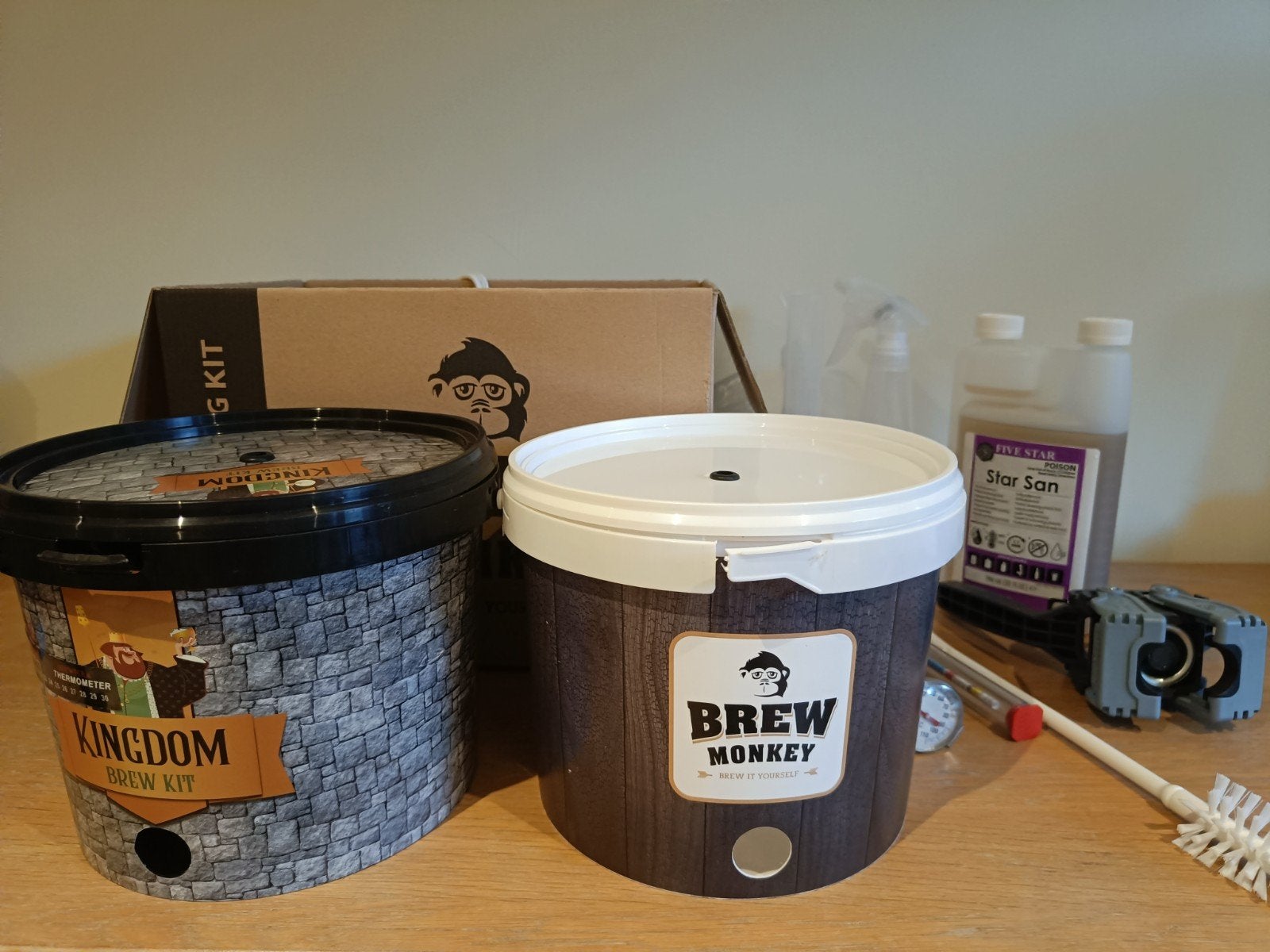 Bierbrouw Startset met 2x 5L Vergistingsvaten en Accessoires, Ophalen