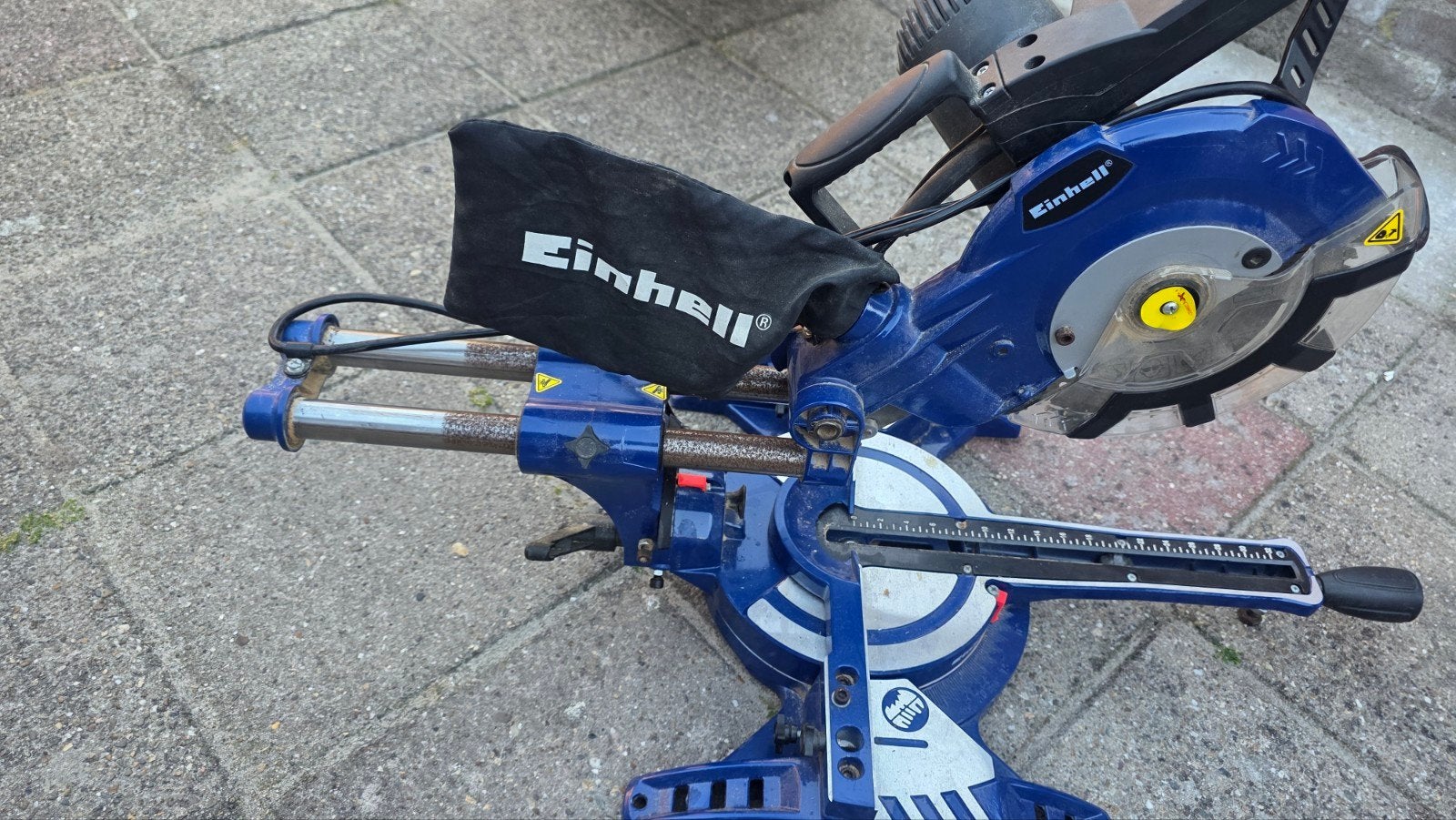 Einhell BT-SM 2534 Dual Radiaal- kap- en verstekzaag, Ophalen, Zo goed als nieuw, 1200 watt of meer, Excentrische schuurmachine