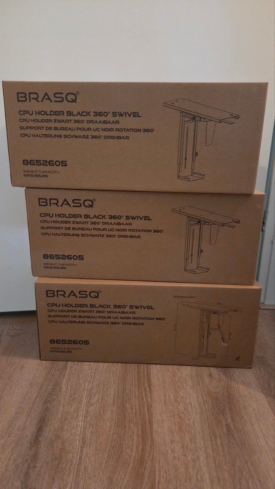 Brasq Universele CPU Houder Zwart 360 Draaibaar, Computers en Software, Ophalen, Nieuw