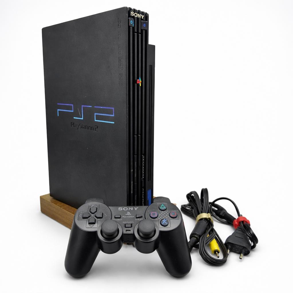 Sony PlayStation 2 PS2 Fat SCPH-39004 + controller + kabels, Spelcomputers en Games, Spelcomputers | Sony PlayStation 2, Gebruikt