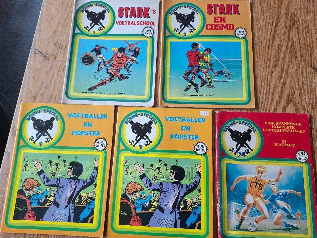 Boing special 5x voetbalstrip ook los te koop of ruil, Meerdere stripboeken, Ophalen of Verzenden, Gelezen