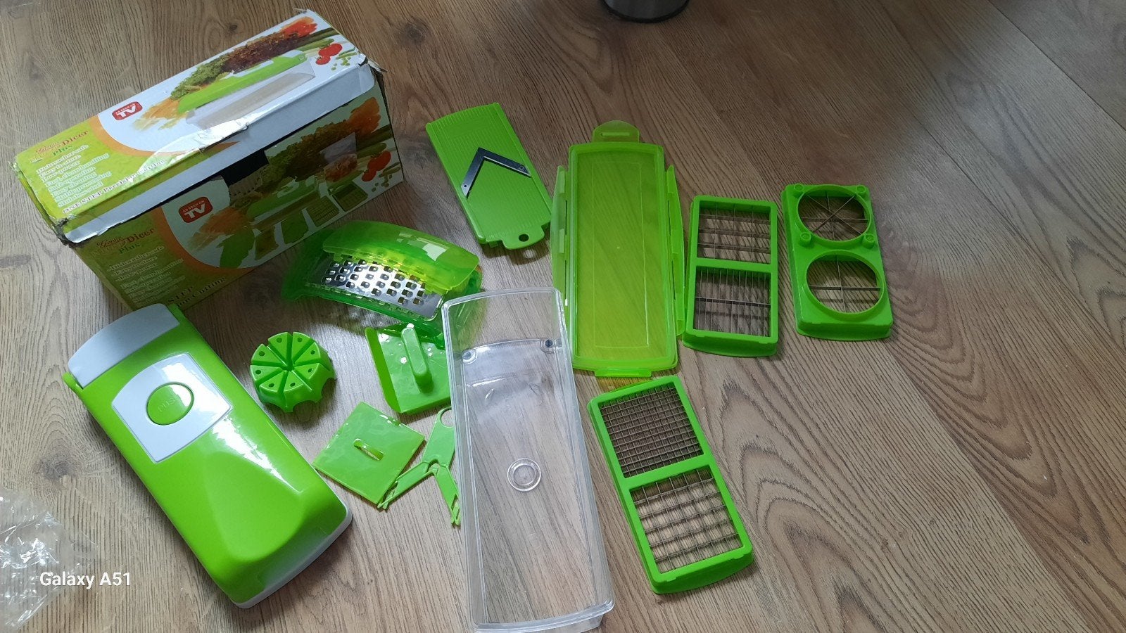 Genius Nicer Dicer Plus Groentesnijder, Kunststof, Ophalen of Verzenden, Overige merken, Groen
