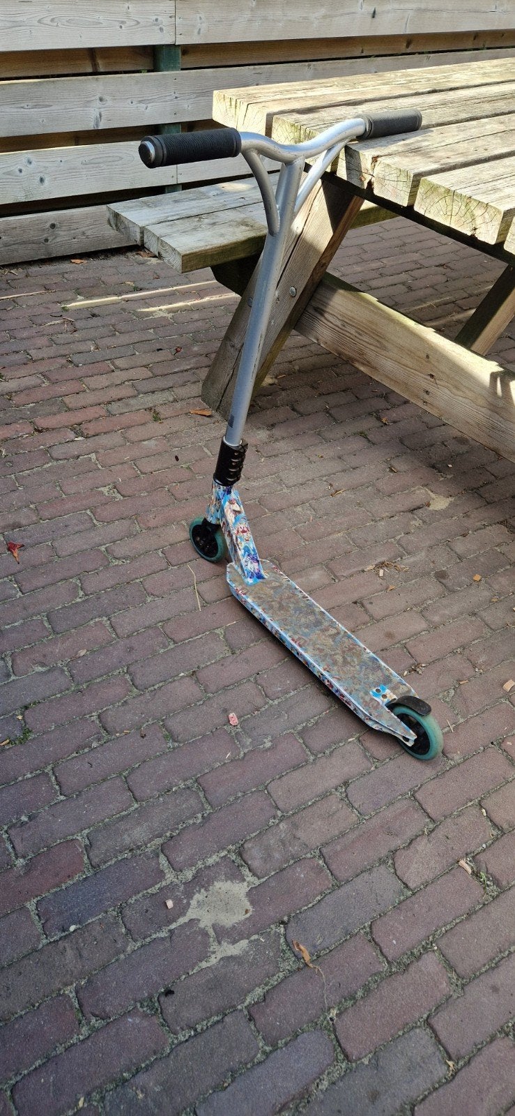 stunt step.goed ding, Fietsen en Brommers, Steps, Ophalen, Gebruikt, Gewone step