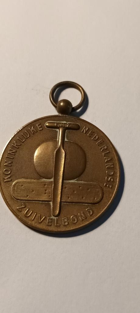 Zeldzame Medaille Koninklijke Nederlandse Zuivelbond 1959, Ophalen of Verzenden, Gebruikt
