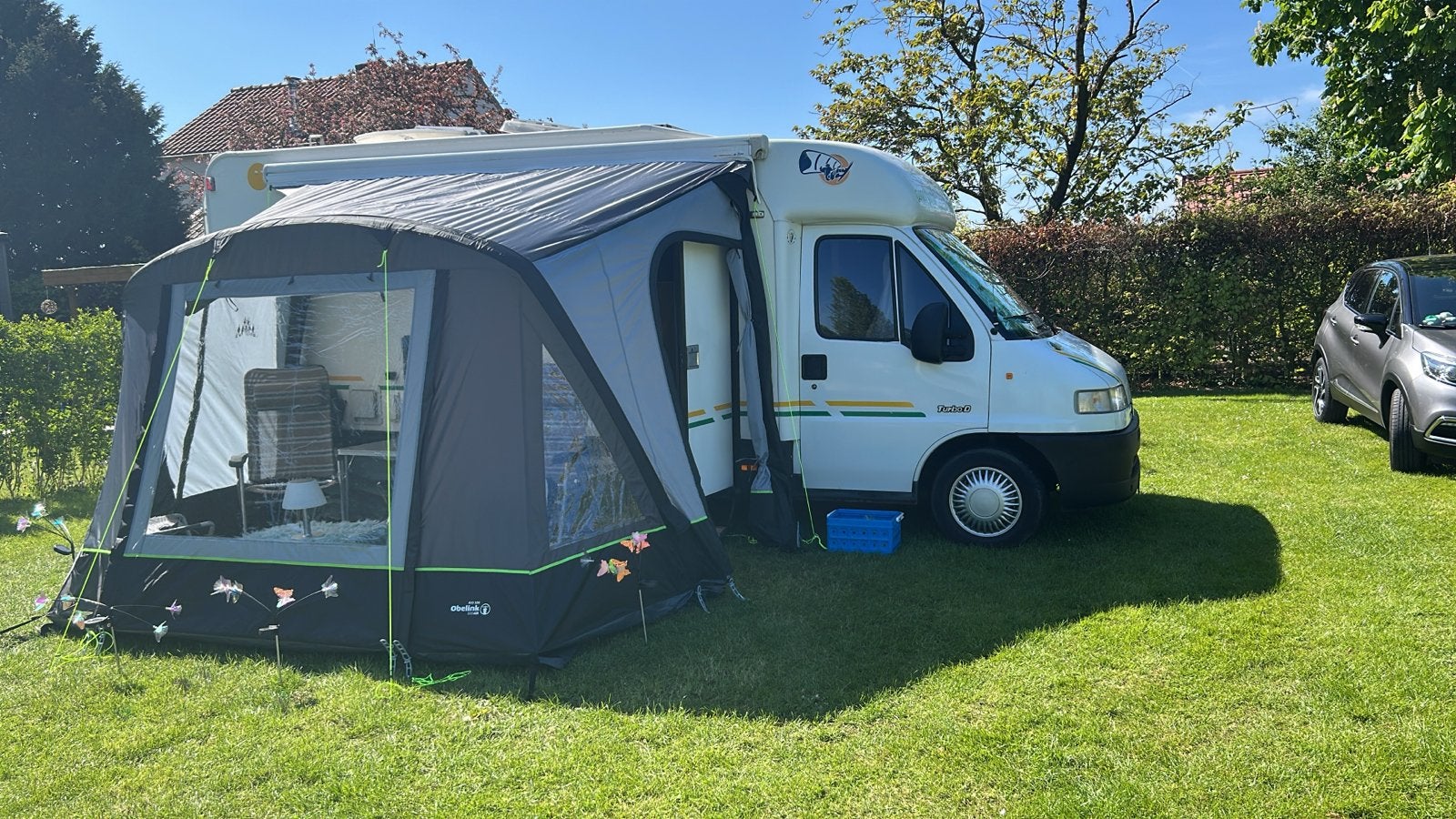 camper met voortent, Standaard zit, Ringverwarming, Tot en met 2, Boiler