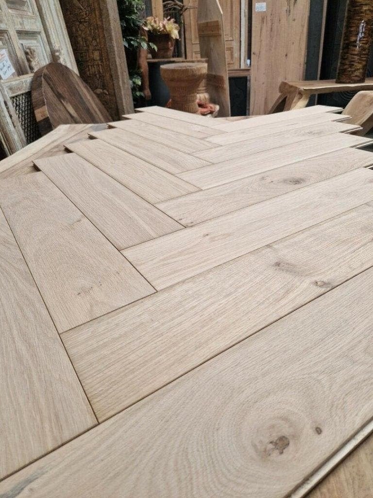 Eiken visgraat vloer, Topkwaliteit!, Ophalen, Nieuw, 75 m² of meer, Parket