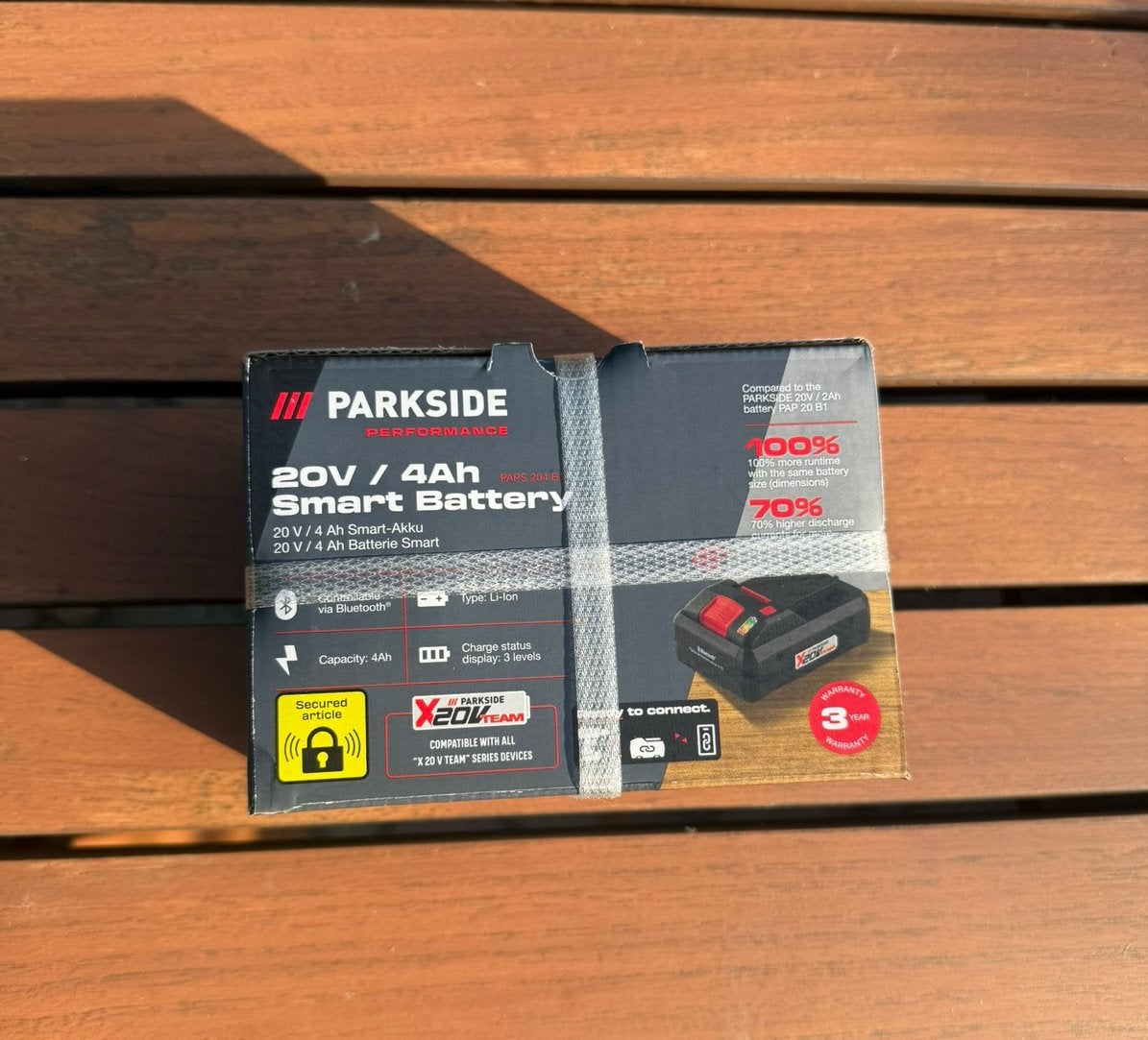 Parkside accu 20V / 4Ah smart battery, Ophalen of Verzenden, Nieuw