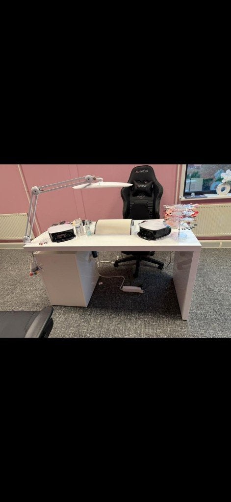 Bureau en 2 stoelen, Ophalen, Zo goed als nieuw, Zwart, Bureaustoel
