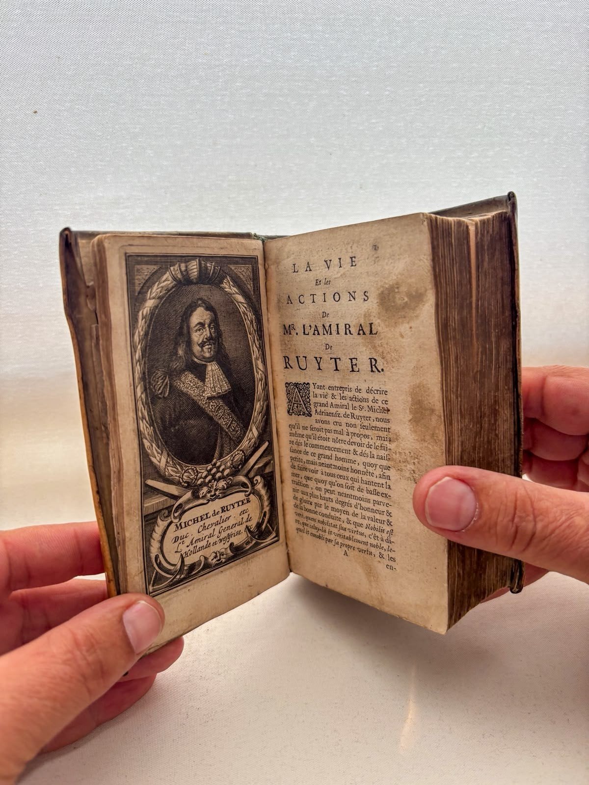 Zeldzaam topstuk (1677) La Vie de l’Amiral Michiel de Ruyter, Antiek en Kunst, Verzenden