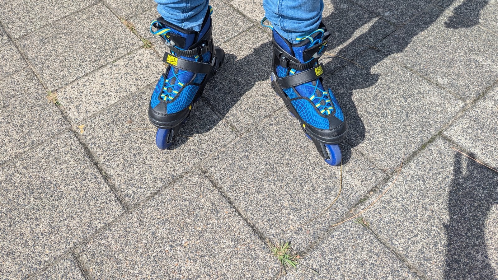 K2 raider pro blue/yellow verstelbare skates maat 32-37, Ophalen, K2, Kinderen, Inline skates 4 wielen