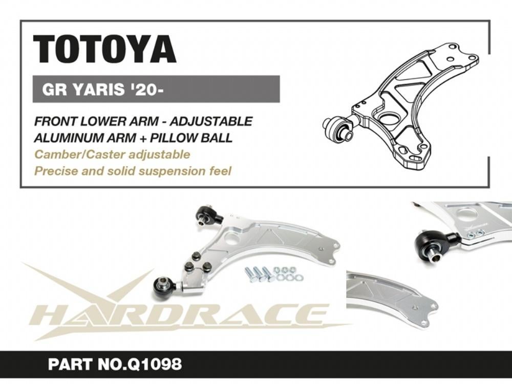 Hardrace camber caster arm kit voorzijde - Toyota Yaris GR, Ophalen of Verzenden