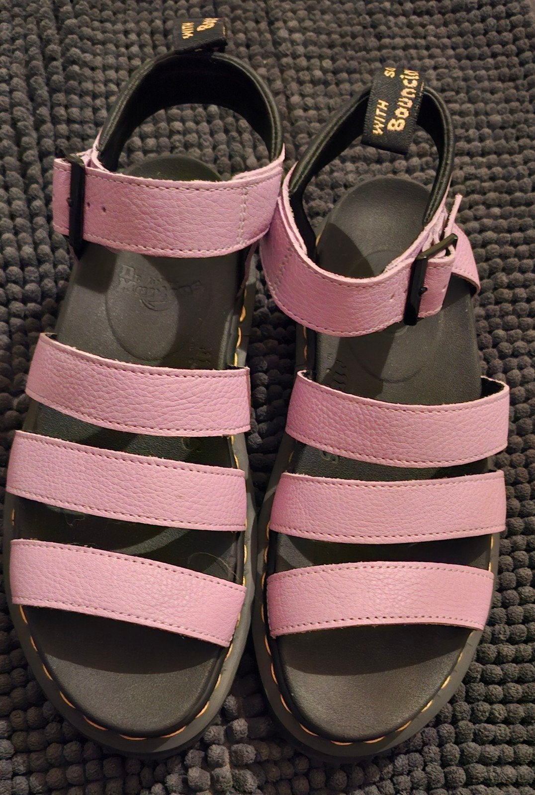 Dr. Martens Vegan Voss II Sandalen - Lila, Kleding | Dames, Schoenen, Zo goed als nieuw, Sandalen of Muiltjes, Overige kleuren