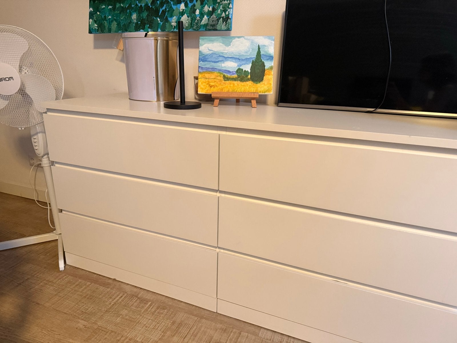 Ikea Malm ladekast met 6 lades - Zo goed als nieuw, Overige materialen, 100 tot 150 cm, Ophalen of Verzenden, Zo goed als nieuw