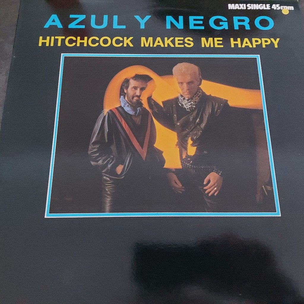 12 inch Maxisingle Azul Y Negro - Hitchcock Makes Me Happy, Gebruikt, Ophalen of Verzenden, Fotohoes, Disco