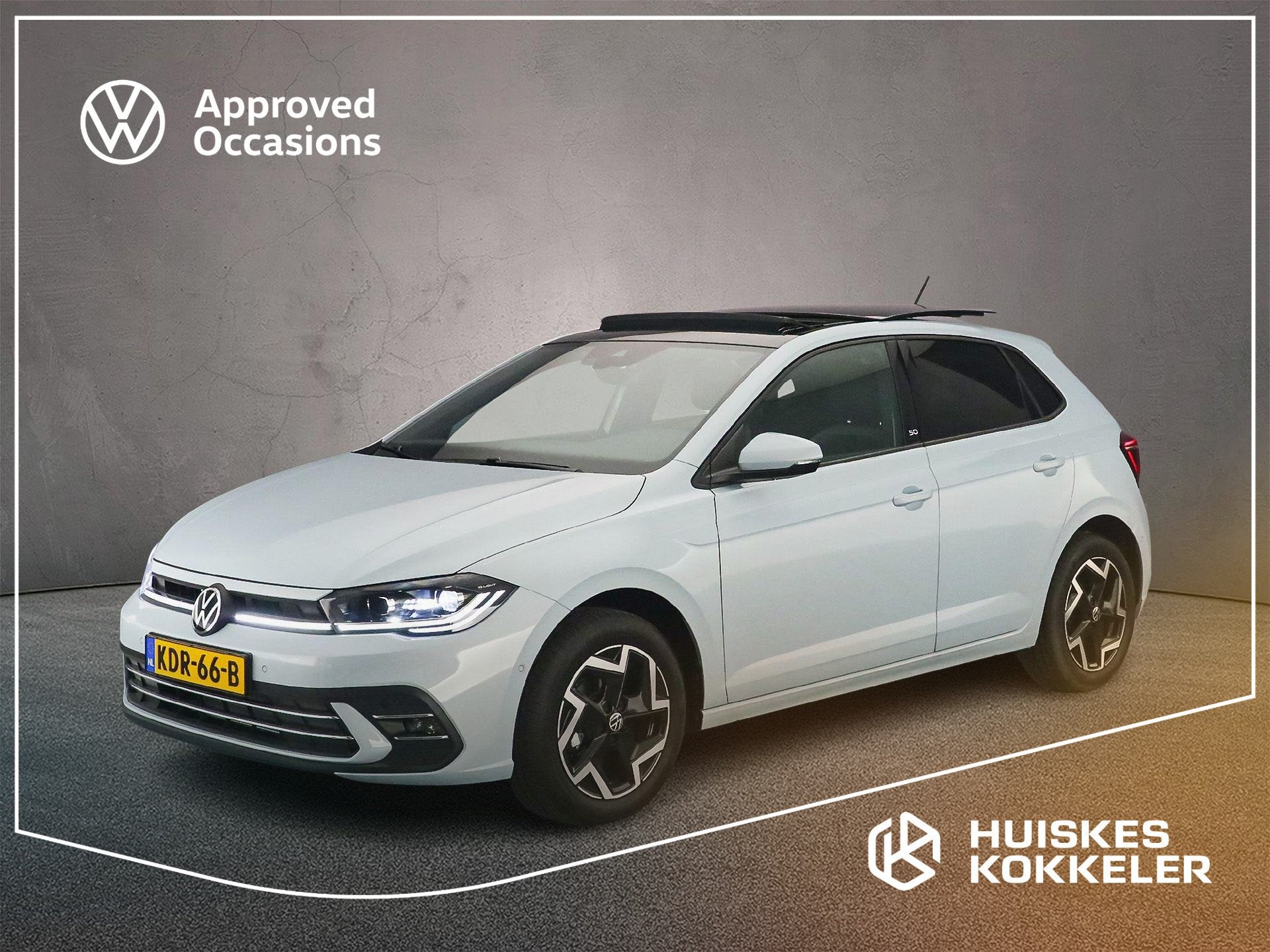 Volkswagen Polo 50 Edition 1.0 TSI 95pk DSG Automaat Panoram, Stof, 95 pk, Blauw, Origineel Nederlands