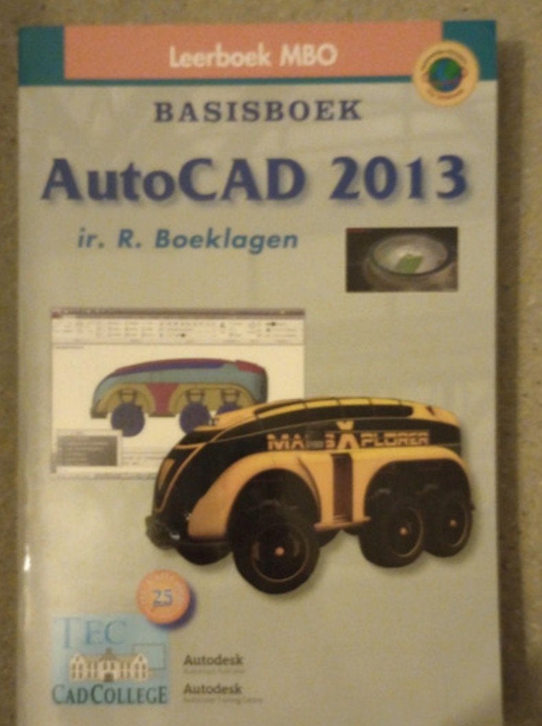 Leerboek MBO AutoCAD 2013 Basisboek - ir. R. Boeklagen, Ophalen of Verzenden, Zo goed als nieuw, MBO, Ir. R. Boeklagen
