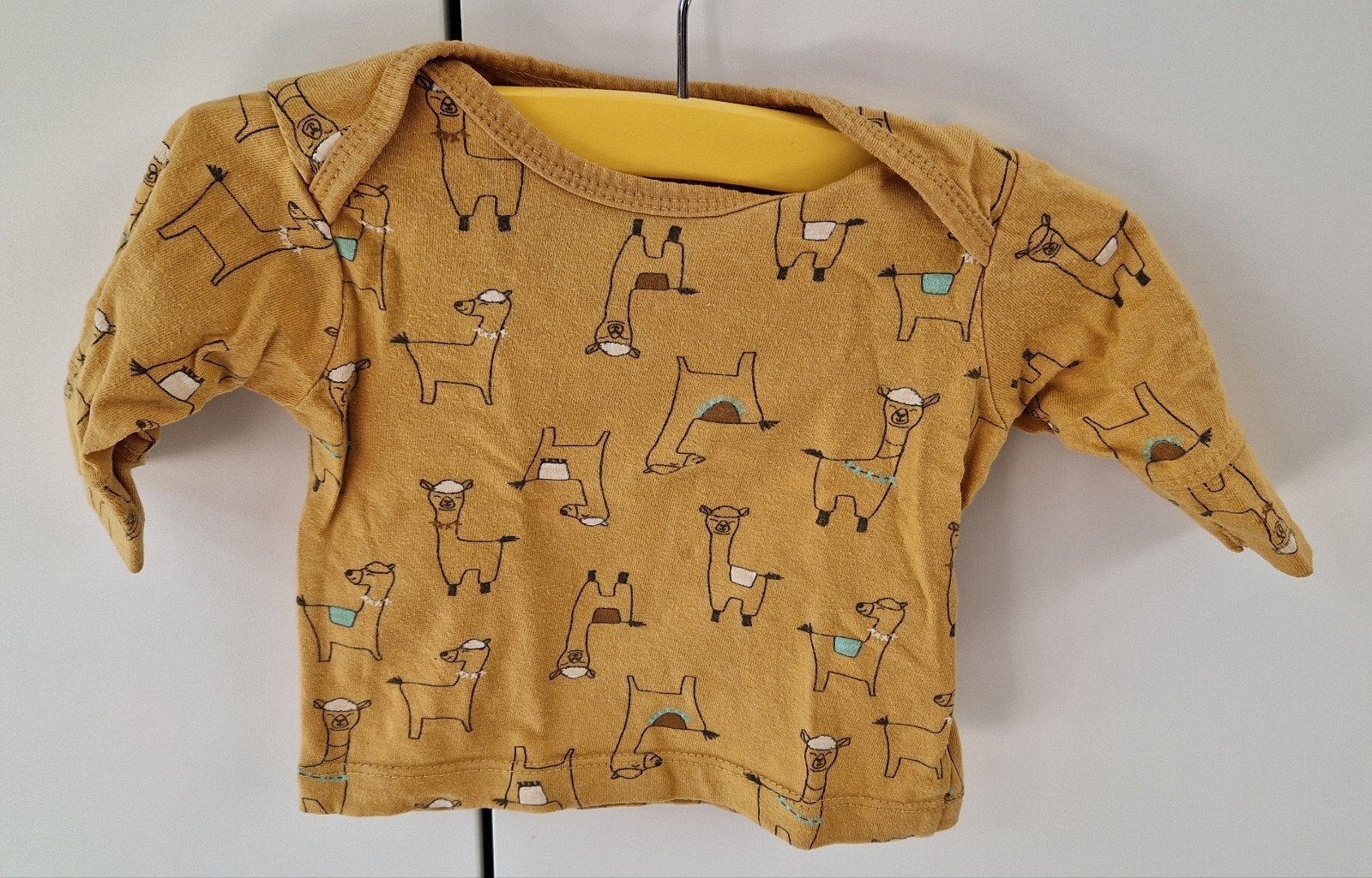 Prenatal okergele longsleeve maat 56, Kinderen en Baby's, Babykleding | Maat 56, Jongetje of Meisje, Ophalen of Verzenden, Zo goed als nieuw