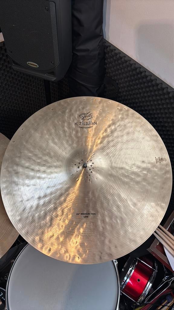 K Constantinople 22” medium thin low, Ophalen of Verzenden, Zo goed als nieuw, Overige merken