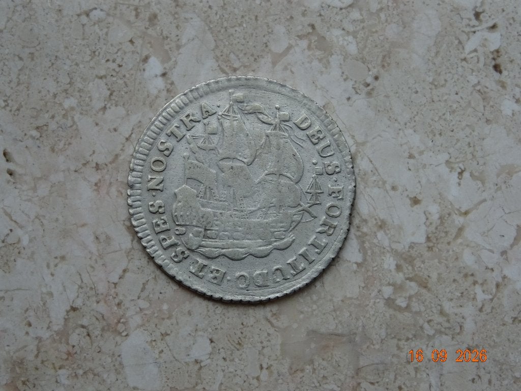 Scheepjesschelling West-Friesland 1754 (2), Postzegels en Munten, Vóór koninkrijk, Verzenden, Zilver, Overige waardes