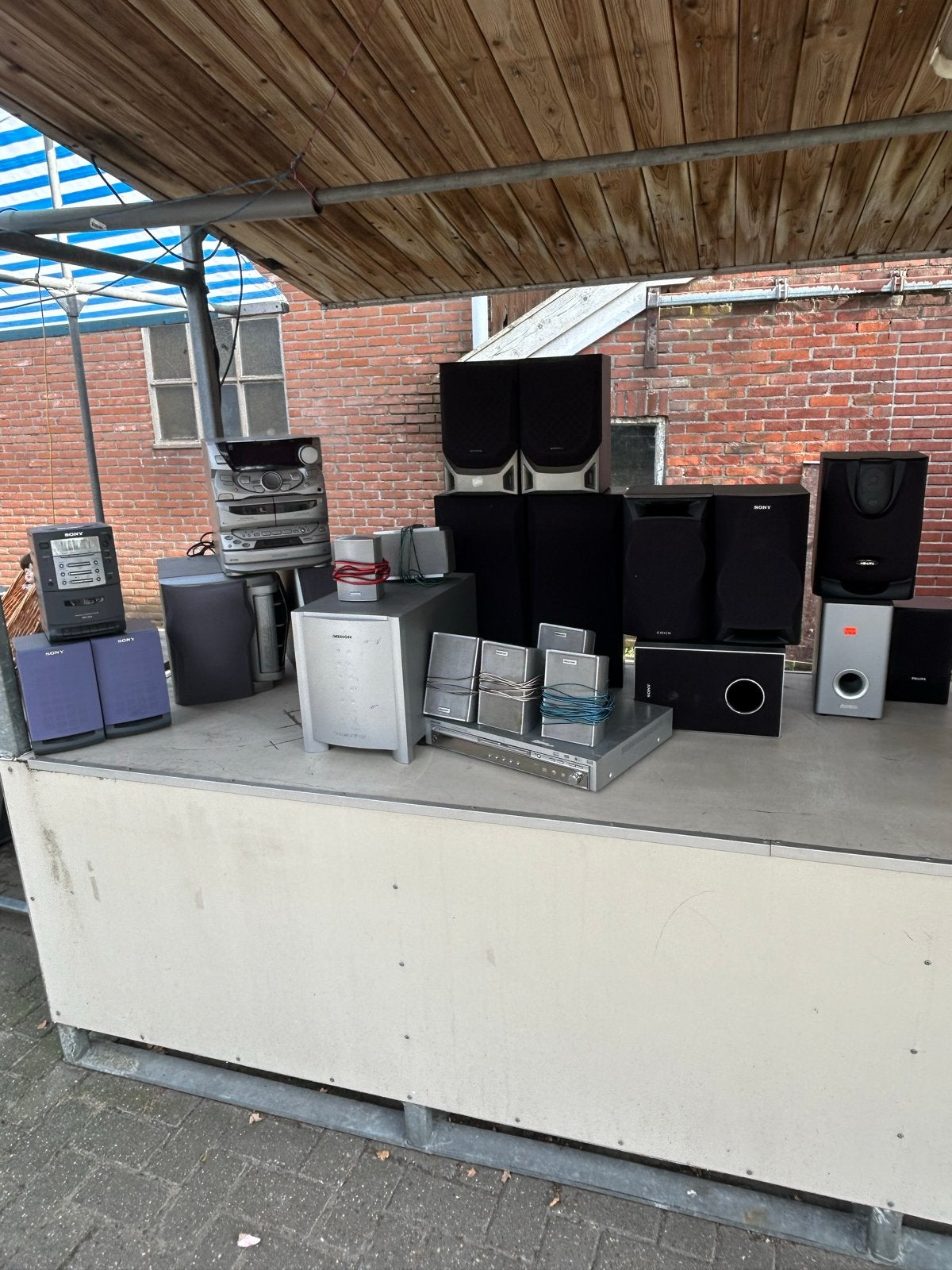 Diverse audioapparatuur en speakers - Gebruikt, Audio, Tv en Foto, Gebruikt, Microset, Cd-speler, Ophalen