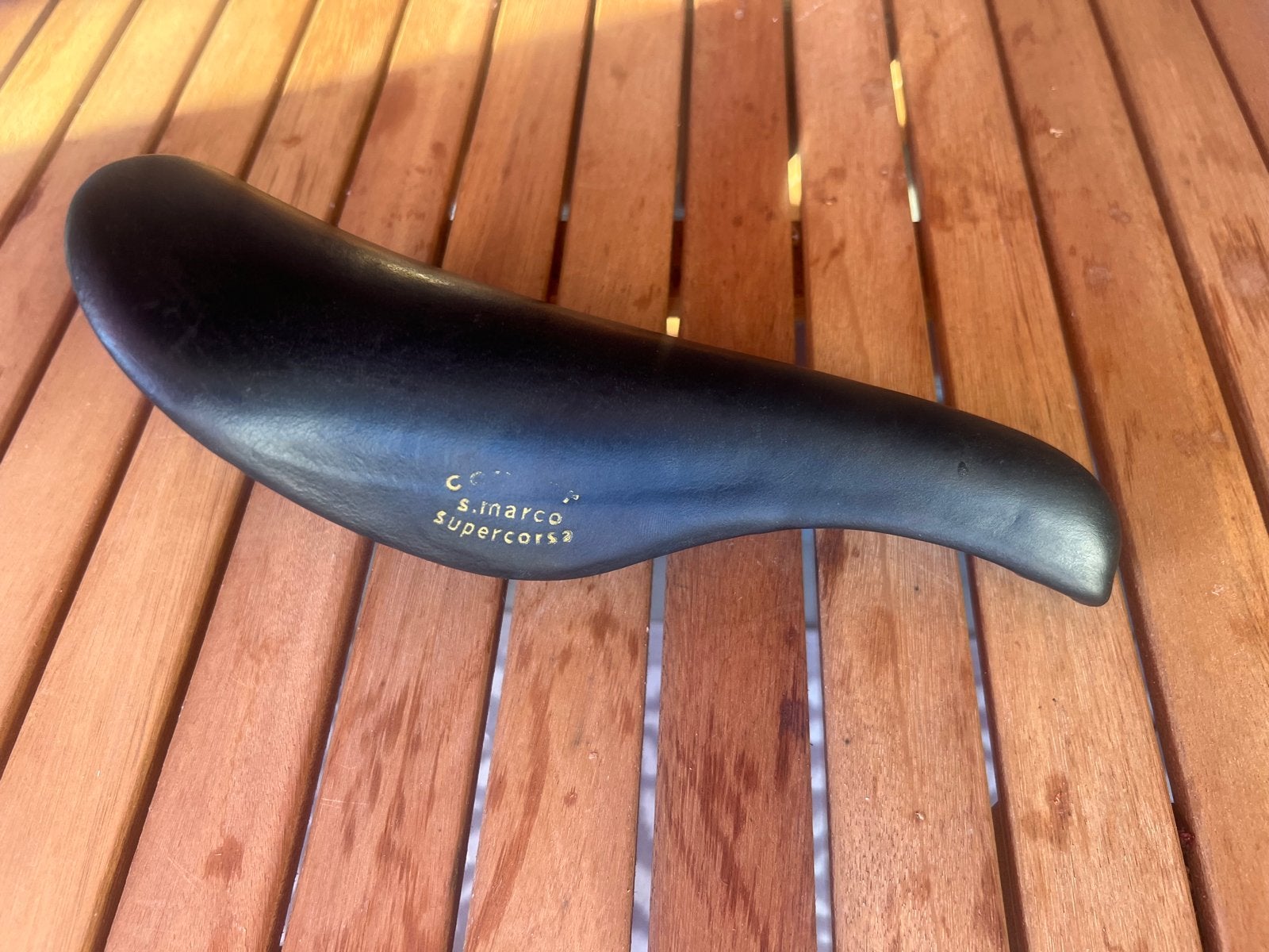 San Marco Supercorsa Concor Zadel, Ophalen, Gebruikt, Leer, Zadel