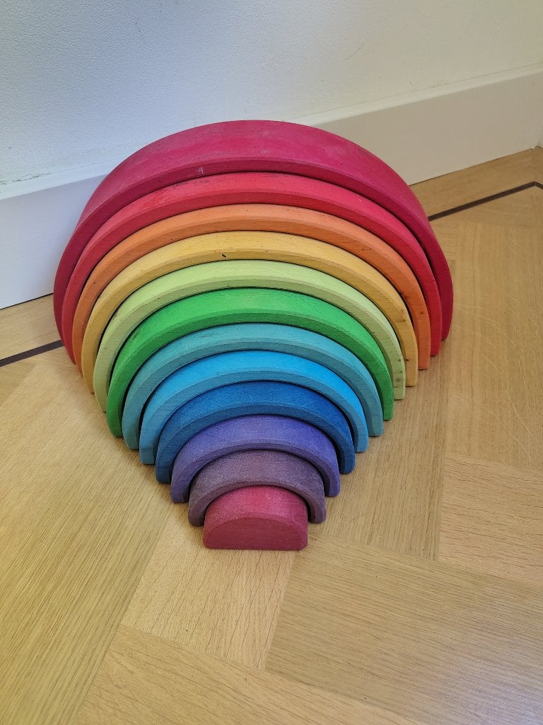 Grimm's regenboog 12-delig - 36cm, Kinderen en Baby's, Ophalen of Verzenden, Gebruikt, Overige typen