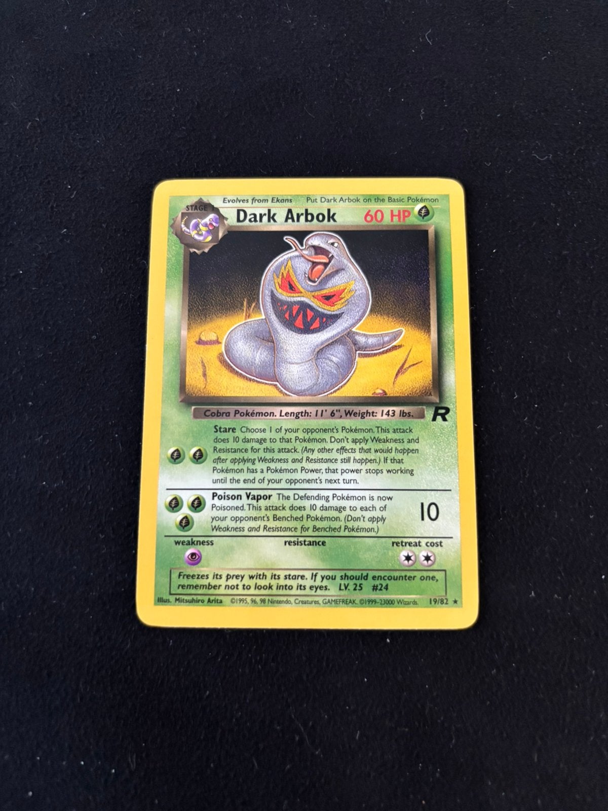 Dark Arbok 19/82 team rocket, Ophalen of Verzenden, Zo goed als nieuw