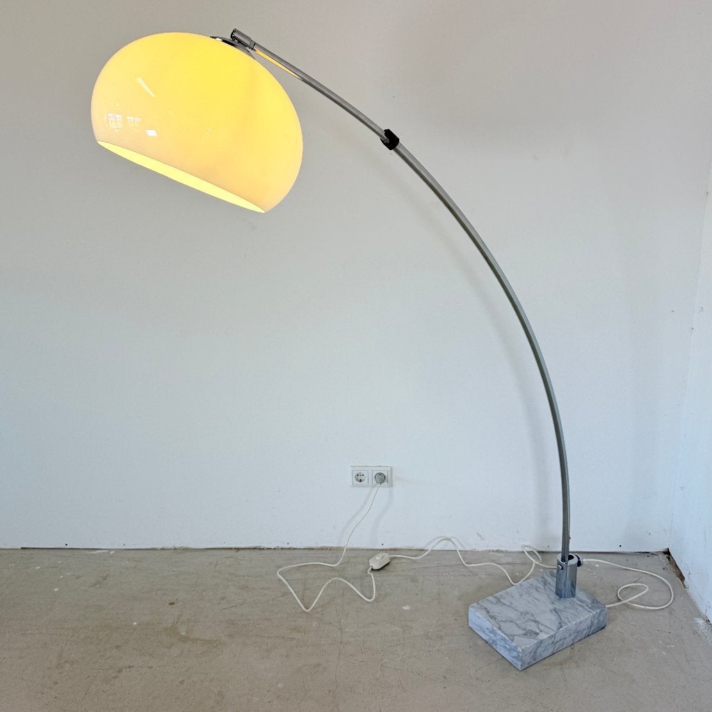 Space Age Booglamp – Jaren 70 – Sölken  / Reggiani stijl, Gebruikt, 200 cm of meer, E27 (groot), Space age