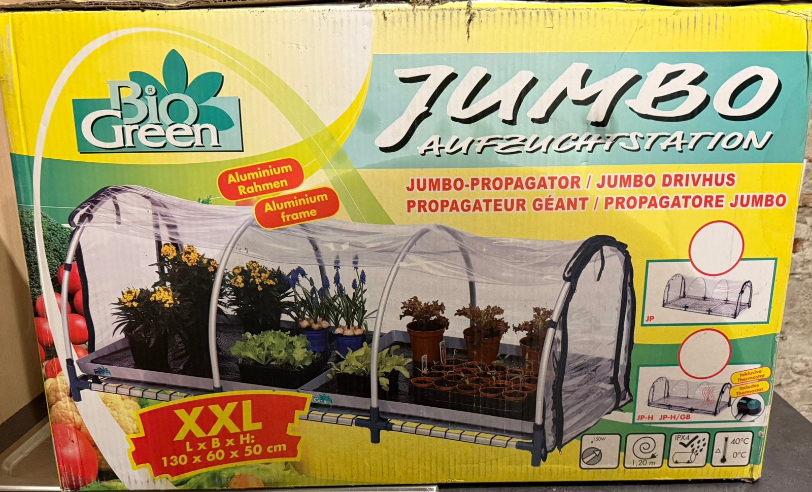 Nieuwe kweekkast met thermostaat, Tuin en Terras, Folie, Ophalen of Verzenden, Aluminium, Kweekkas
