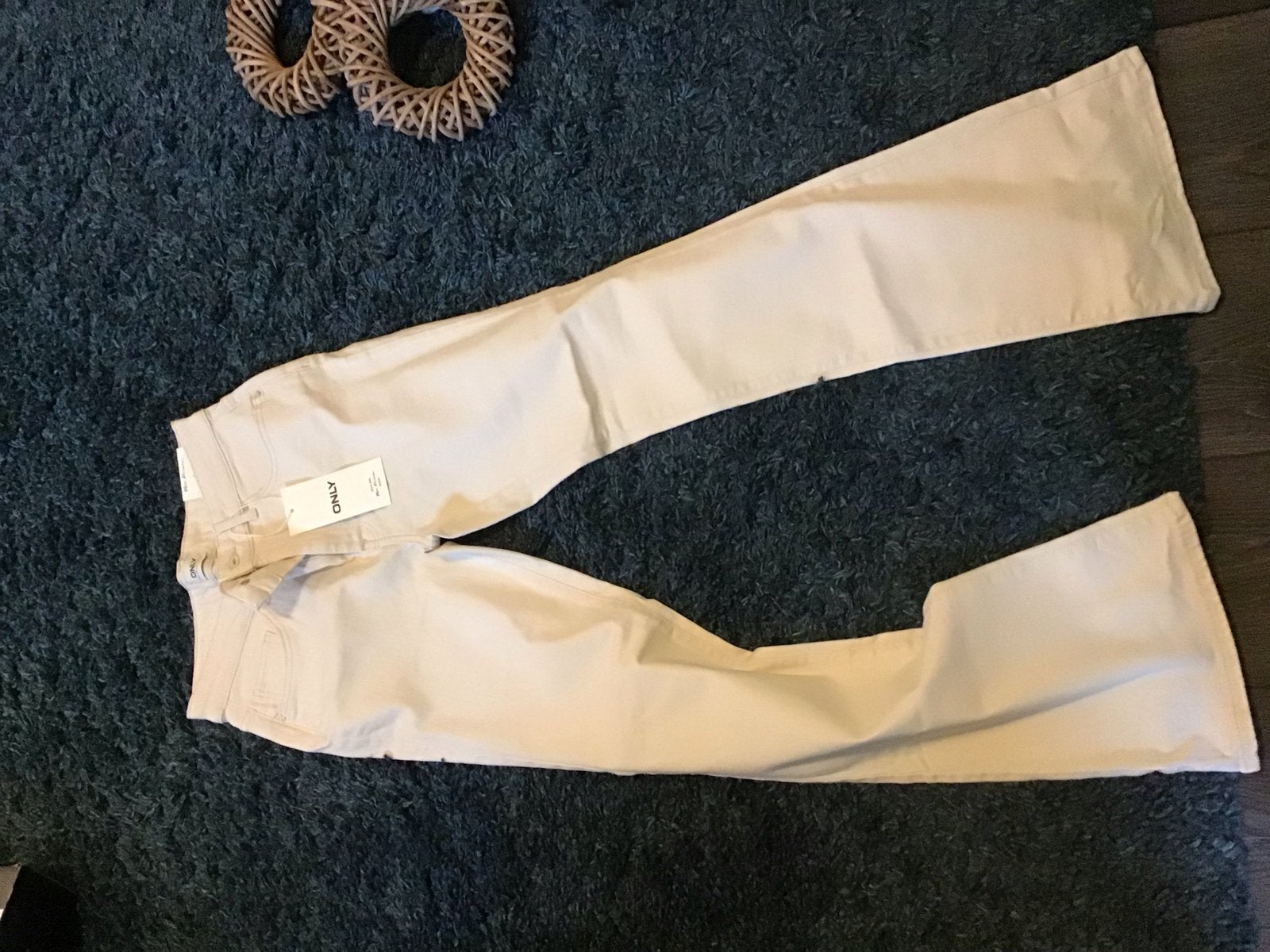 ONLY Flared spijkerbroek - Nieuw met kaartje, Beige, Maat 42/44 (L), Nieuw, Ophalen of Verzenden