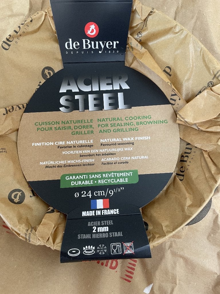 Nieuwe de Buyer Acier Carbone Plus-koekenpan 24 cm., De Buyer, PFAS-vrij, Nieuw, Ophalen of Verzenden