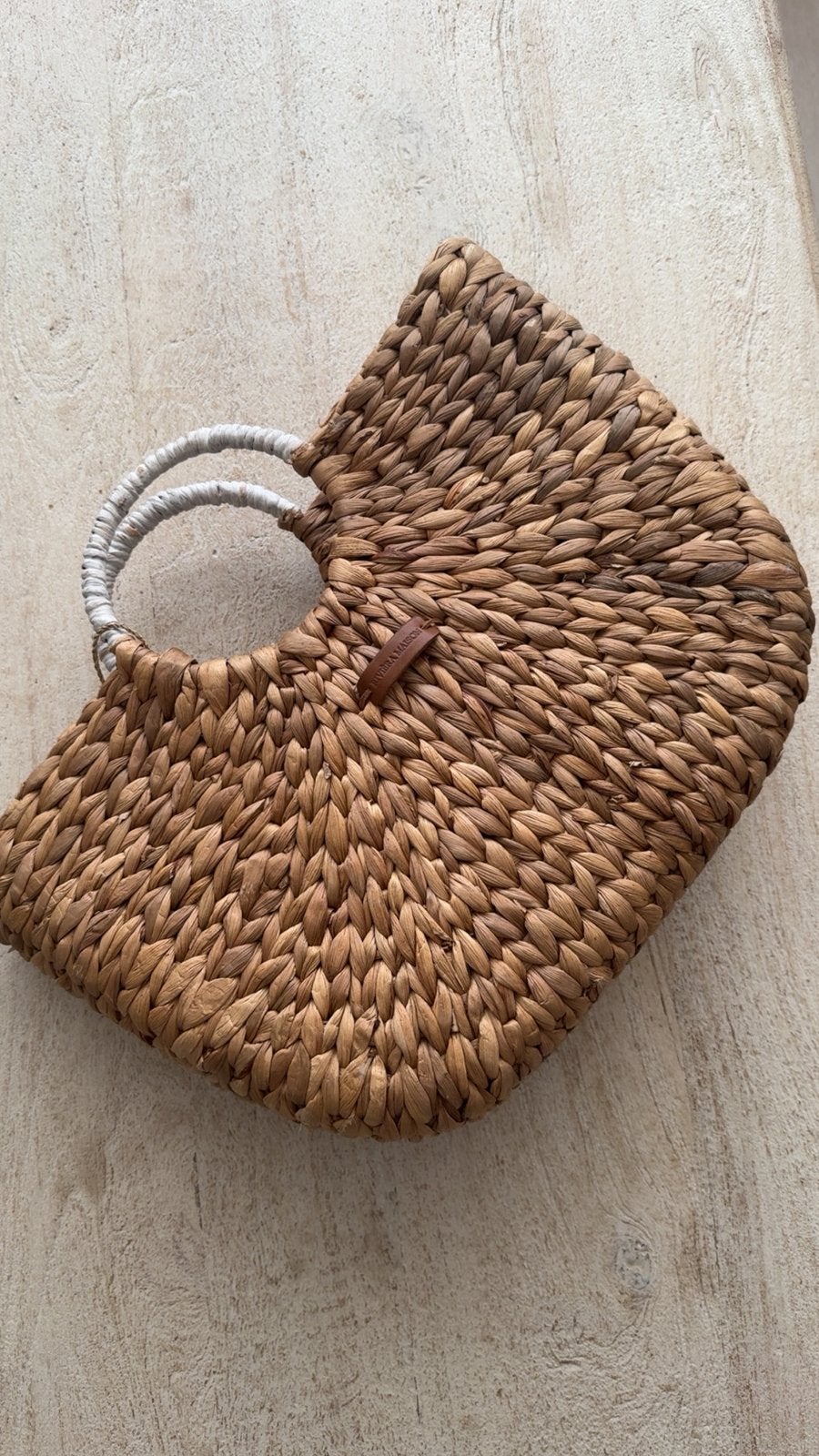 Riviera Maison strand tas, Ophalen, Beige, Handtas