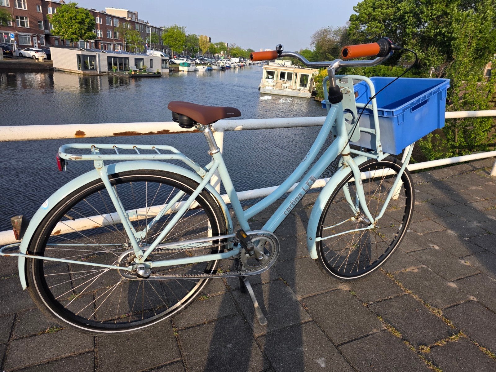 Cortina U4 Transportfiets 28 inch, Fietsen en Brommers, Fietsen | Dames | Damesfietsen, Overige merken, Terugtraprem, Versnellingen